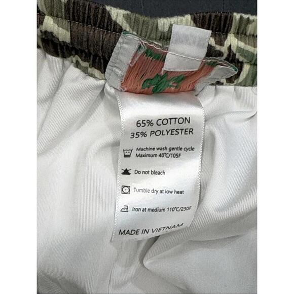 Southern Sass Smocks Preppy Classic Camoflage Elastic Drawstring Men's Shorts 2X - Picture 8 of 11